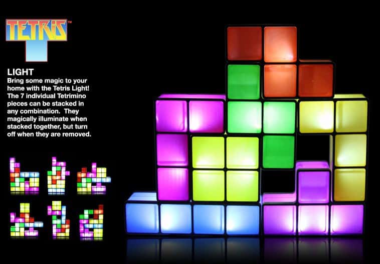 Tetris bordplampe – sæt den sammen som du vil – pris DKK 319,-