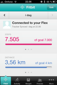 App til iPhone, Fitbit Flex